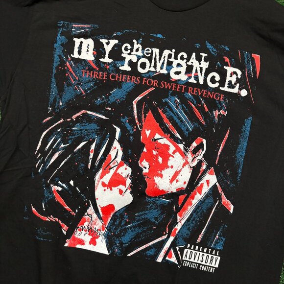 My Chemical Romance Three Cheers for Sweet Revenge Rock Band T-Shirt Large - Picture 4 of 4
